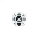 2.5 Ct Asscher Cubic Zirconia CZ Loose stone