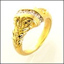 Fine Jewelry 0.50 Round Channel Set Engraved Cubic Zirconia Cz Ring