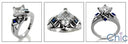 Engagement 1.25 Princess Center Sapphire Bezel Princess Cubic Zirconia Cz Ring