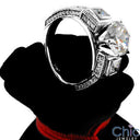 Estate 2.6 Round Center Miligree Edges Cubic Zirconia Cz Ring