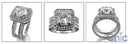 Engagement 2 Ct Round Stone Halo Ct Double Cubic Zirconia Cz Ring