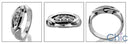 Mens .15 TCW Round Cubic Zirconia CZ Wedding Band