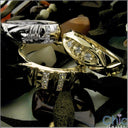 Mens Princess channel setting Cubic Zirconia CZ Wedding Band