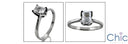 Solitaire Half Ct Radiant Center Cubic Zirconia Cz Ring