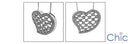 Cubic Zirconia Cz 1.95 TCW Heart Bezels Pendant