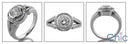 Anniversary Round 1 Ct Bezel Ct Halo Cubic Zirconia Cz Ring