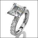 Eternity 1.5 Princess center Eternity Cubic Zirconia Cz Ring