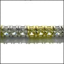 Princess Canary Two Tone Gold Cubic Zirconia CZ Bracelet