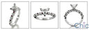 Engagement 0.75 Triangle Center Cubic Zirconia Cz Ring