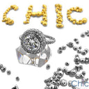 Anniversary 2.25 Brilliant Round Bezeled Center Pave Cubic Zirconia Cz Ring