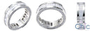 Eternity 7 Ct Channel Baguettes Ct Pave Round Wedding Ba Cubic Zirconia Cz Ring