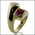 Fine Jewelry Round Ruby Princess Cubic Zirconia Cz Ring