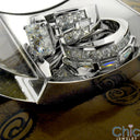 Matching Set 2 Ct Radiant Channel Cubic Zirconia Cz Ring