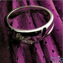 Mens 3 Princess in Channel Cubic Zirconia CZ Wedding Band