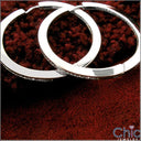 Round Channel set Hoops Cubic Zirconia CZ Earrings