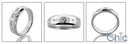 Mens 0.75 TCW Round Baguette Cubic Zirconia CZ Wedding Band