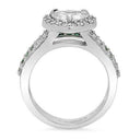 Heart Shaped High quality Cubic zirconia Engagement Ring 14K White Gold