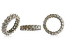 Eternity wedding band with Asscher cuts and pave set prongs /chicashot100 -  LA Chic Jewelry Inc