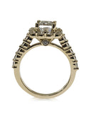Highest Quality Cubic Zirconia 1.5 carat Emerald Cut 14 K Engagement ring