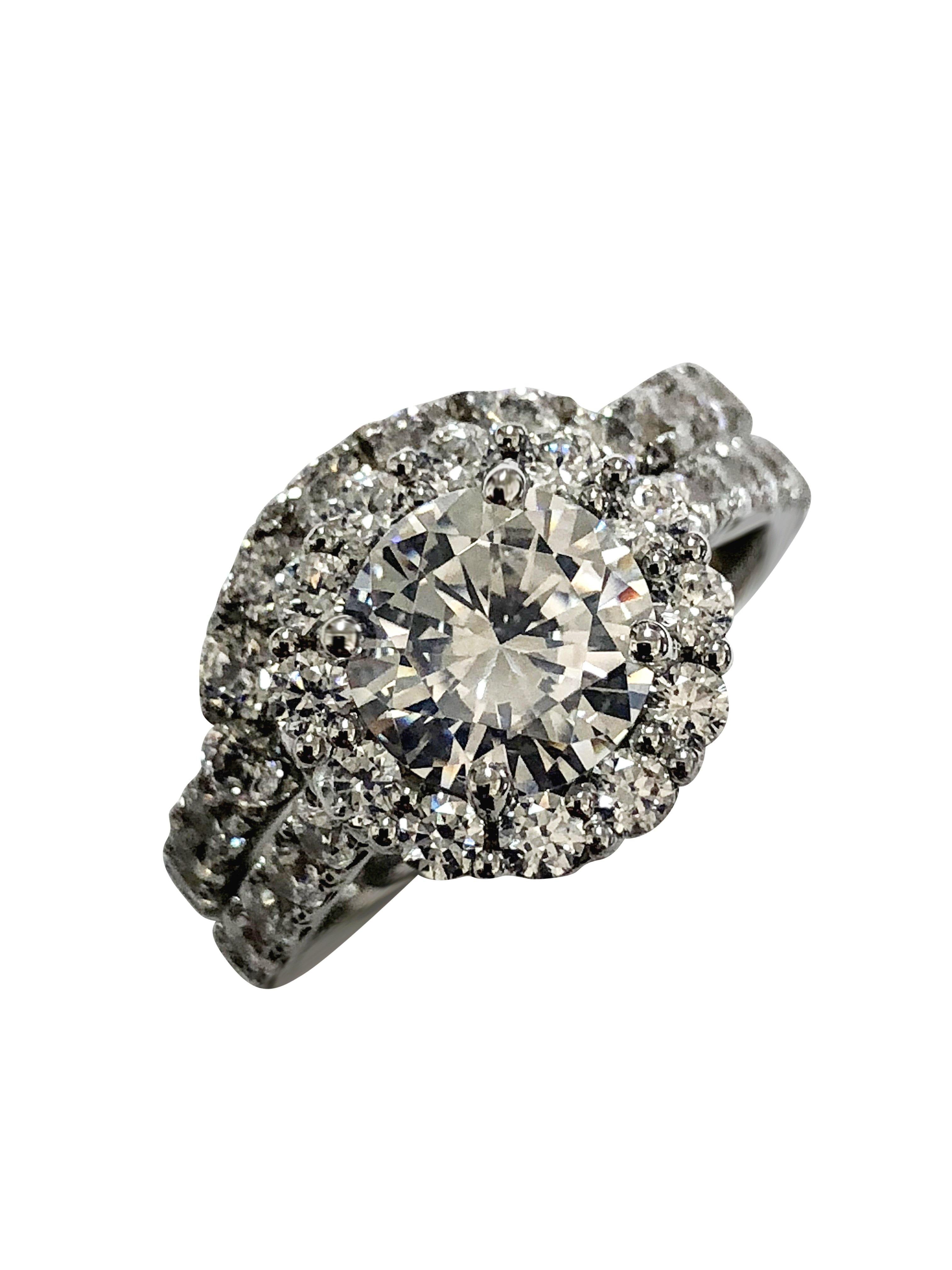 2 Carat Cubic Zirconia Engagement Rings White Gold