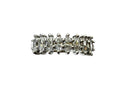 Cubic Zirconia Marquise Prong set Wedding Band 14K White gold