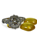 Edwardian Style Engagement Ring 1.5 Rounded cushion cz