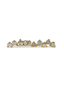 Delicate Clustered Diamond Ear Climber 14 K Gold