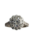 2 carat Highest Quality round Cubic Zirconia Engagement Ring 14K White gold