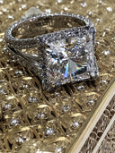 10 Carat Princess cut CZ Ring CHICASHOTPRINCESS -  LA Chic Jewelry Inc