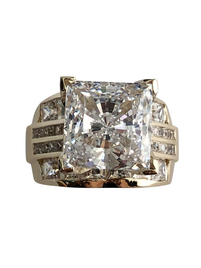 Princess cut cz ring discount