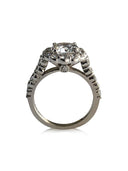 2 carat Highest Quality round Cubic Zirconia Engagement Ring 14K White gold