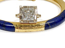 3 Carat Highest Quality Princess Cut Cubic Zirconia Ring with Baguettes 14K Gold