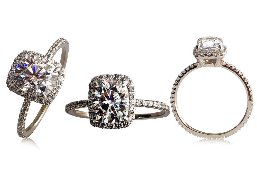 Custom cz engagement rings discount