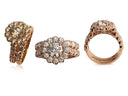 Highest Quality CZ Engagement ring with band Rose Gold