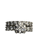 Popular style 2 Carat Highest Quality Cubic Zirconia Engagement ring with band 14k White gold