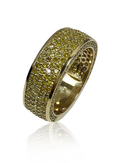Wedding Band For Him 14k Yellow Gold