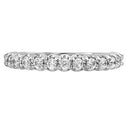Round Cubic Zirconia 13 Stone Wedding Band 14K White Gold