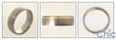 Mens Titanium Yellow Gold Wedding Band