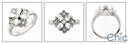 Estate Pear Ct Round Bezel Cubic Zirconia Cz Ring
