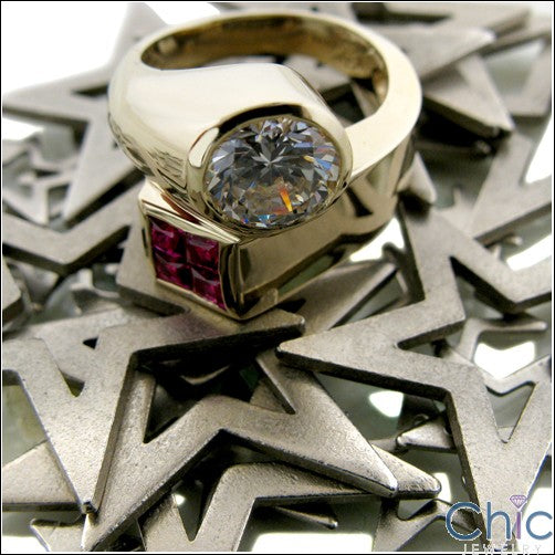 Fine Jewelry Round Ruby Princess Cubic Zirconia Cz Ring