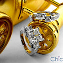 Matching Set 4.4 TCW Princess Cubic Zirconia Cz Ring