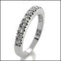 Wedding .75 TCW Round in Pave Cubic Zirconia CZ Band 
