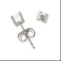 1 Ct Round Channel Set Cubic Zirconia CZ Earrings
