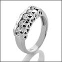 Wedding .40 Round Channel 5 Cubic Zirconia CZ Band 