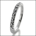 Wedding .45 TCW Pave 2.5 mm Shank Cubic Zirconia CZ Band 