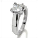 Solitaire Princess 1 Ct Center Heart Cubic Zirconia Cz Ring