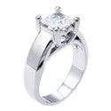 Solitaire Princess 1.25 Engagement Lucida Cubic Zirconia Cz Ring