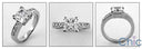 Engagement 1.25 Princess Cenrter Channel Cubic Zirconia Cz Ring