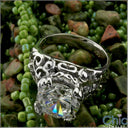 Solitaire 3 Ct Round Filigree Cubic Zirconia Cz Ring