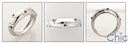 Wedding Round small sapphires in Triangles Cubic Zirconia CZ Band